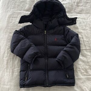 Polo Ralph Lauren Kids Navy Hooded Puffer Jacket